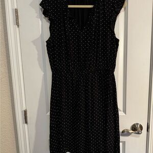 Old Navy Black Dress with White Dots